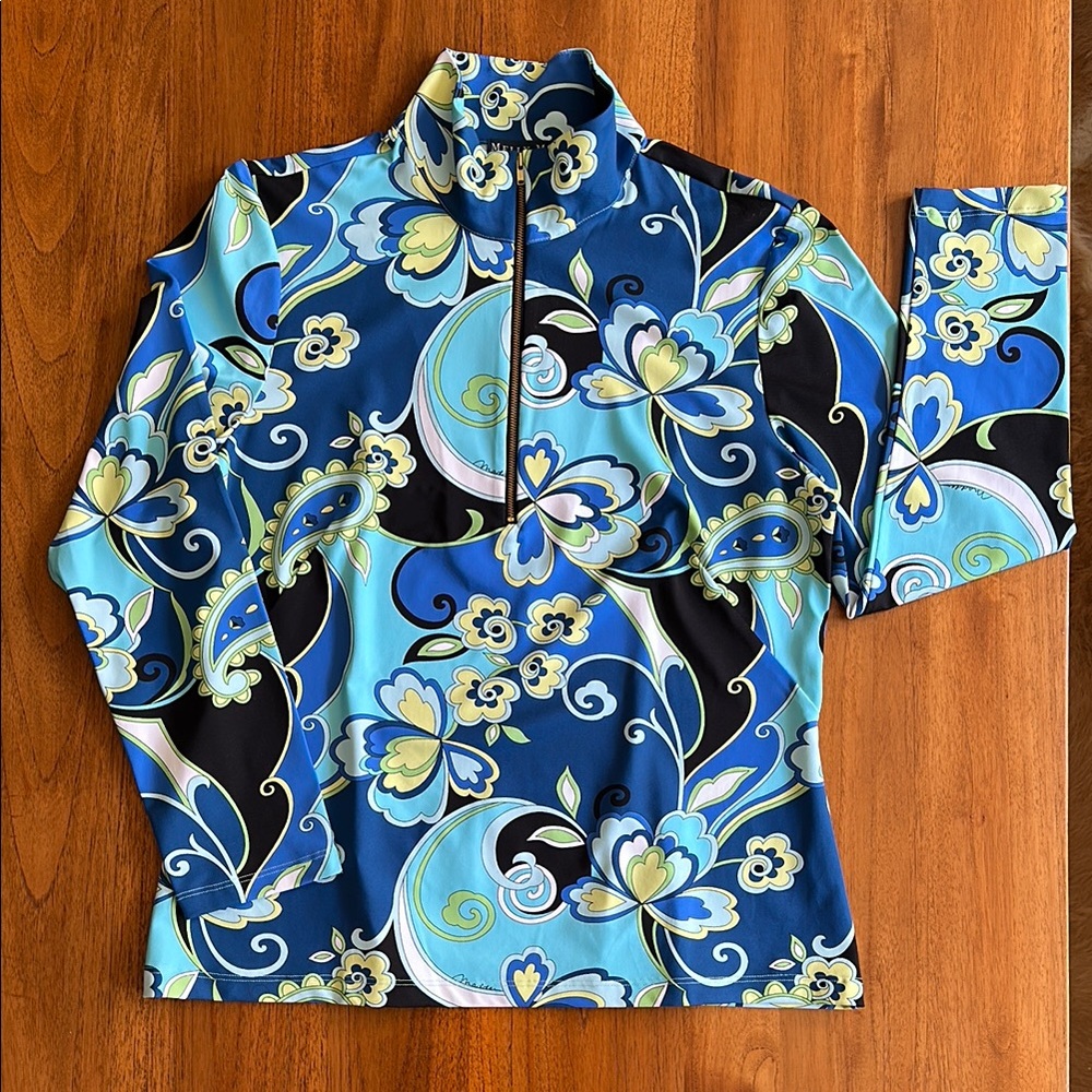MELLY M Half-Zip Top. Size XL.